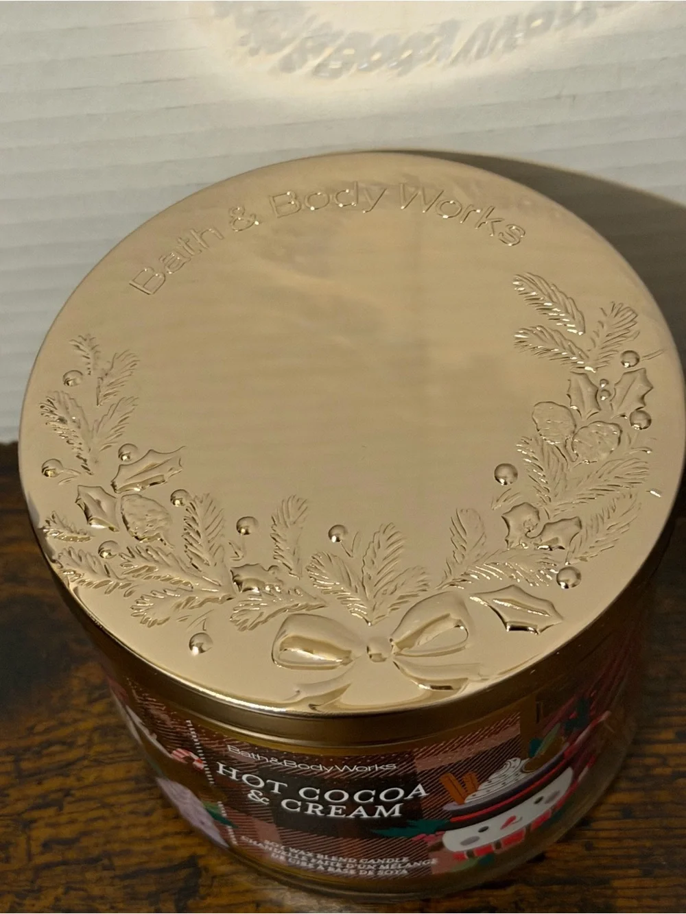 Bath & Body Works Hot Cocoa & Cream Soy Wax Candle, Marshmallow, Milk, Chocolate